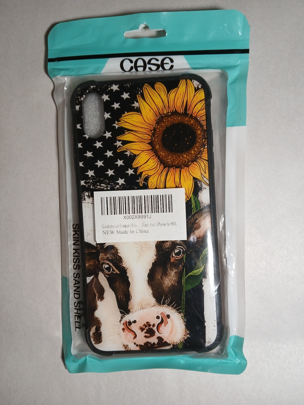 Goodsprout Compatible Sunflower Cow Pattern Phone Case For iPhone Xs MAX New